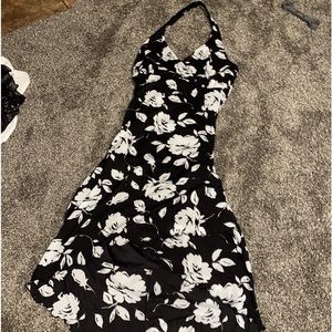 PS 90s floral halter dress